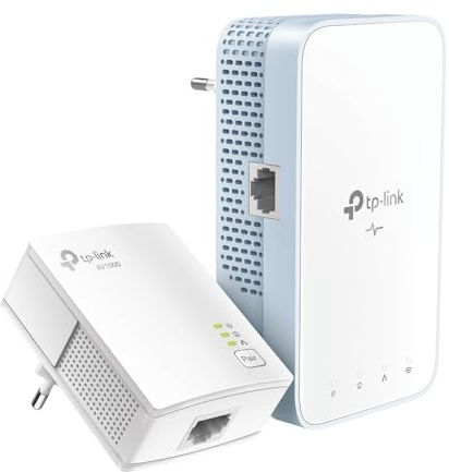 TP-Link TL-WPA1000 Powerline-Kit WiFi, PLC, AV1000 Mbps, AC 1200 WLAN, Dualband, 1 Gigabit-Port, Plug and Play, HomePlug AV2, weiß