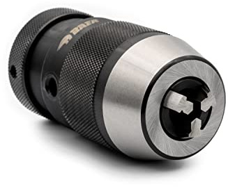 BAER Schnellspannbohrfutter 0,2-13 mm | 1/2-20 UNF | Hochpräzision Rundlauf 0,15 mm | Ständerbohrmaschine Fräsmaschine Drehmaschine Bohrhammer | Präzisionsbohrfutter geschliffener Stahl