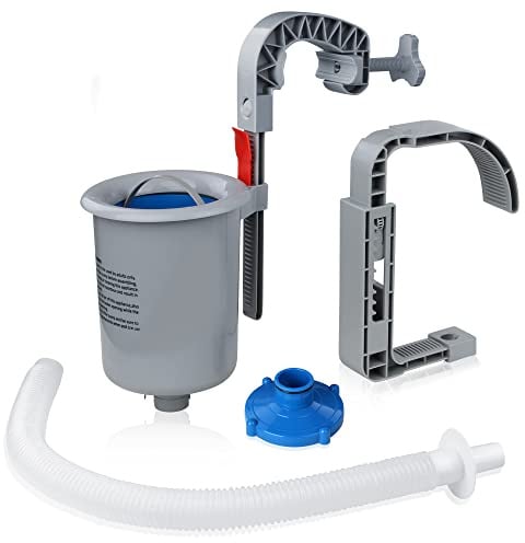 your GEAR Skimmer Duo - Pool Einhängeskimmer Oberflächenskimmer für alle Becken mit Luftring oder Stahlrahmen geeignet - inklusive Schraub-Adapter für Intex Pools