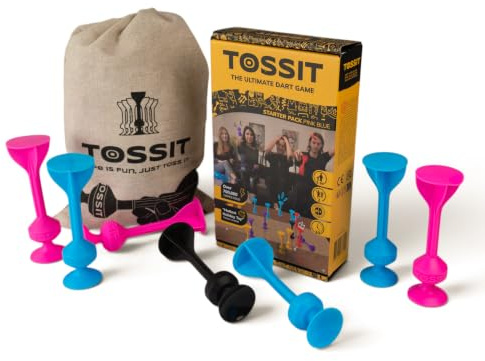 TOSSIT Saugnapf Dartspiel Wurfspiel, Starter Pack