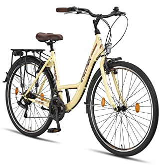 Chillaxx Bike Strada Premium City Bike in 24, 26, 28 Zoll - Fahrrad für Mädchen, Jungen, Herren und Damen - 21 Gang-Schaltung - Hollandfahrrad Citybike