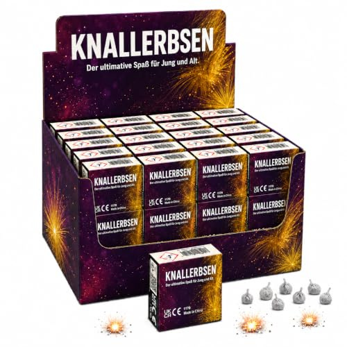 TK Gruppe Timo Klingler 2500x Knallerbsen/Display - Fun Snaps Feuerwerk Silvester Kat. F1 Display wie Knallteufel Knaller für Jugendlichen & Kinder Jugendfeuerwerk