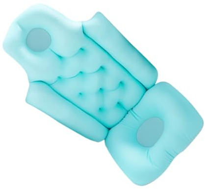 1 Stück, rutschfeste Netzmatte für Badewanne, Faltbar, Blau | Offene Seite mit Schnappverschluss, Polyester mit Schaumpartikeln, für Standardwannen und Wandkanten
