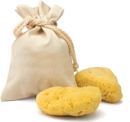 Natürlicher mediterraner Schwamm für den Körper, nicht synthetisch (5 Stück, klein 4-5 cm)