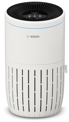 Bosch Air 4000 Luftreiniger - Für Räume bis zu 62,5 m² - Entfernt effizient Schadstoffe - Mit 3-in-1 Luftfilter, Smart Sensor, Automatikmodus, Ruhemodus (< 25 dB(A)) - CADR: 300 m³/h