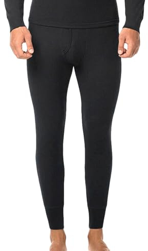 BestSale247 Herren Thermo Unterhose Lang Thermounterwäsche Funktionsunterwäsche (Schwarz, 4XL)
