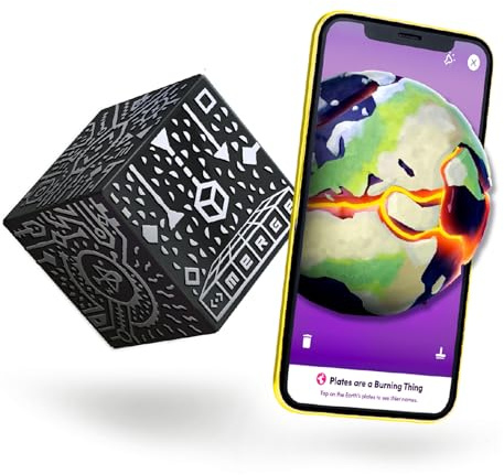 Merge Cube Augmented Reality Hands-on-Werkzeug für Bildung Wissenschafts & MINT-Spielzeug Digitale Lehrmittel Wissenschaftssimulationen Lernen zu Hause & im Klassenzimmer iOS & Chromebook-kompatibel