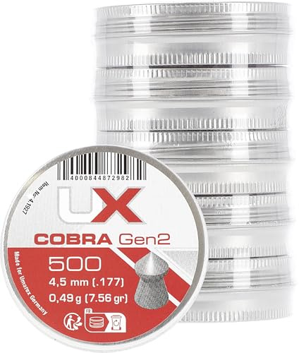 Umarex Cobra Gen2 Diabolos, 4,5 mm Kaliber, 0,49 g Gewicht, 500 Stück, Dose