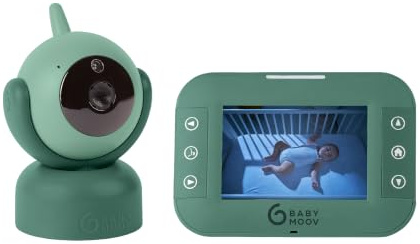 Babymoov Babyphone mit Kamera YOO-Twist - 360 Grad Kamera mit Fernsteuerung, 3,5 Bildschirm, Sleep Technology, Nachtsicht, 2-fach Zoom