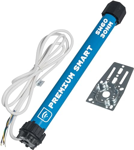 HOMEPILOT Rollladenmotor premium smart m30 (SW60, 30 Nm) - selbstlernender Smart Home Rohrmotor mit Sanft-Anschlag, Blockier- & Hinderniserkennung (App, Siri, Alexa via Gateway möglich)