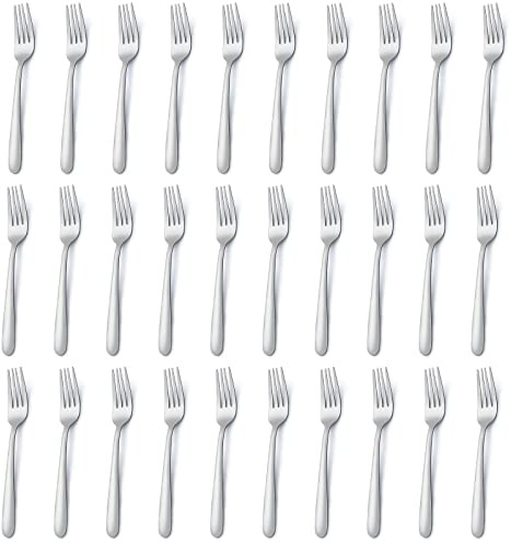 Gabeln, Funnydin 36 Stück Edelstahl Gabel Set, 7,1", Spülmaschinenfest, Tafelgabeln für Haus Küche & Restaurant