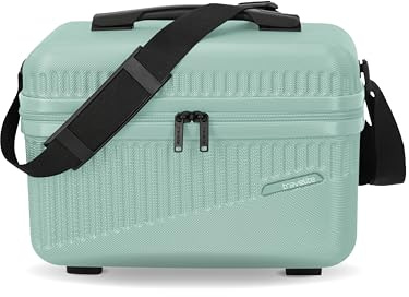 travelite Beautycase Hartschale Handgepäck, Bali, Kosmetikkoffer mit Organizer -und Aufsteckfunktion, 36 cm, 17 Liter