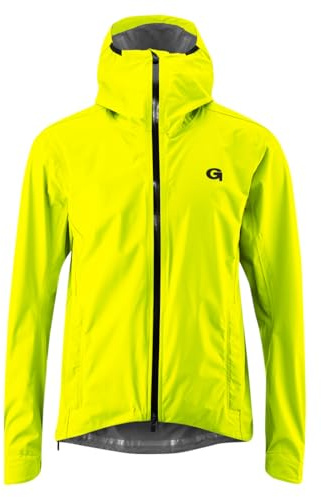 Gonso Save Jacket Trail M, Herren Fahrradjacke, Wasserdichte Regenjacke | Wasserdicht bis 10.000mm, Winddicht, G-Tex, 2,5-Lagenlaminat & getapte Nähte, Körpernahe Passform, Perfekt für das ganze Jahr