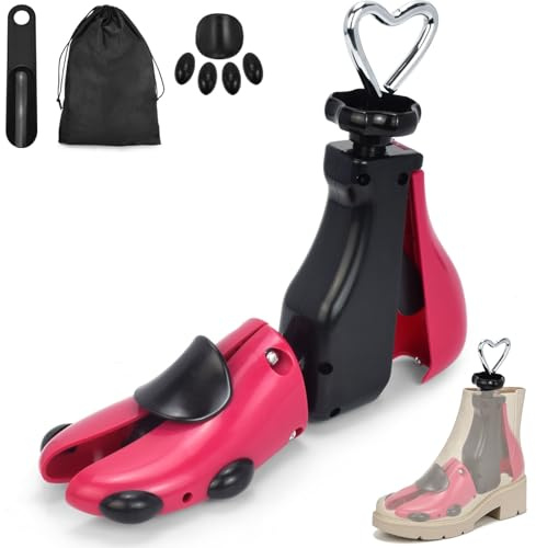 ZUPAPJO Schuhspanner Herren und Herren, Schuhdehner Schuhweiter mit Schuhlöffel, 4-Wege Schuh Weiter für Einstellbare Länge und Breite