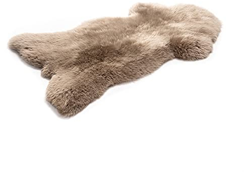 Decorating Sheepskins Premium Schaffell Echt Groß, Lammfell Echt Beige 100-110 cm, geruchlos, Fell für Stuhl, Alternative zu Kunstfell, Lammfell Teppich für das Sofa, Lammfelle, Schaffelle