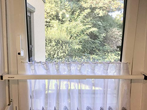 ERABOS Patentierte Sicherungsstange f. Fenster u. Türe | von Polizeibeamten entwickelt | MIT KIPPSTELLUNGS-Schutz | Einbruchschutz | 101-188cm | MASSIVER Stahl