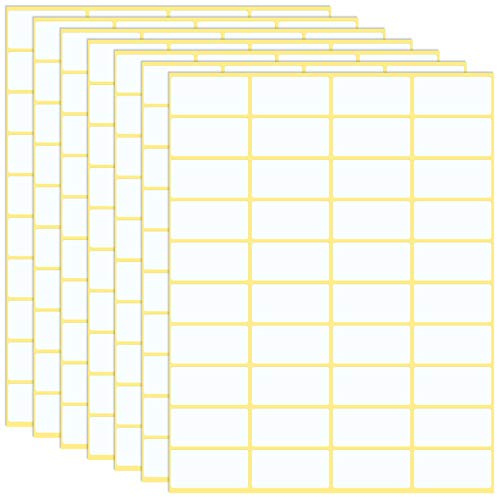 600 Stück Etiketten Selbstklebend, 38 x 19 mm Universal Klebeetiketten Adressetiketten Haushaltsetiketten Tiefkühletiketten für Büro Küche und Marmelade