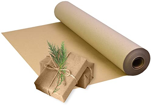 Triplast Braunes Öko-Kraftpapier (500 mm x 50 m) – umweltfreundlich und recycelbar – Mehrzweck-Geschenkpapierrolle mit einem hochwertigen und rustikalen Finish – ideal für Geschenkverpackungen,