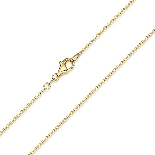 Materia Gold Kette Frauen 50cm - Ankerkette Silber 925 vergoldet K61-50cm