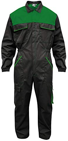C.B.F. Balducci Group Arbeitsanzug mit mehreren Taschen für Herren (Grau/Grün, XL)