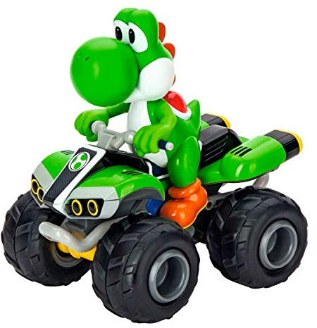 Carrera - 370200997X RC Mario Kart Yoshi Quad in 1:20 I Ferngesteuertes Quad Einzigartige Mario Lizenz I Langanhaltender Fahrspaß Dank LiFePo4 Akku I Robuste Luftreifen - ab 6 Jahren