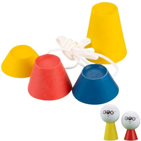 4 Stück Golf Tees,Tee Golf,Kunststoff Golf Tees,Winter Golf Tees Gummi | Golftees,Verschiedene Höhen Und Mehrfarbig Gummi Golf Tees Für Frostige Tage Für Praxis Driving Range Mat