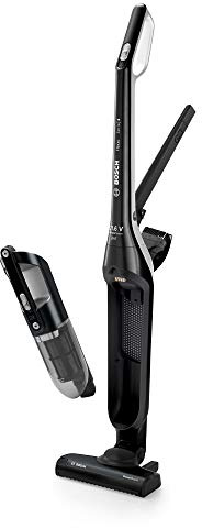 Bosch Akku-Staubsauger Flexxo 2in1 Serie 4 BBH32101, kabelloser Handstaubsauger, beutellos, hohe Saugleistung, Lange Laufzeit, Kurze Ladezeit, Fugendüse, alle Bodenarten, schwarz