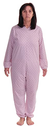 Ferrucci Comfort, Schlafanzug, Pflege-Overall Serenità, Langarm, 1 Reißverschluss am Rücken, Sommer
