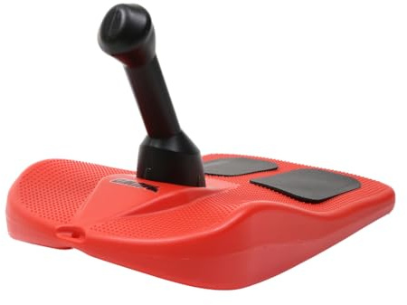 MUWO „Snowslider“ Schneebob – Robuster Rodelspaß aus Polypropylen, Leicht & Schnell, Gepolsterte Sitzfläche mit Anti-Rutsch-Noppen, 53×32 cm (rot)