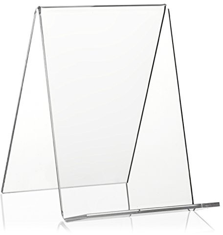 Buchständer/Buchaufsteller als Warenträger und Schrägsteller im DIN A6 Format aus original PLEXIGLAS®