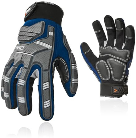 Vgo... 1Paar Sicherheitshandschuhe,Mechanikerhandschuhe,Schlaghandschuhe,Anti-Vibrationshandschuhe,Riggerhandschuhe,Heavy Duty (SL9792IP)
