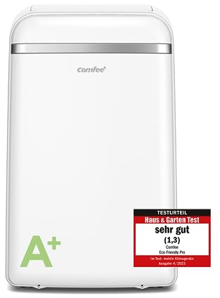 Comfee Mobiles Klimagerät Eco Friendly Pro, 10000 BTU 2,9kW, Kühlen&Ventilieren&Entfeuchten, Raumgröße bis 98m³(36㎡), Mobile Klimaanlage mit Abluftschlauch
