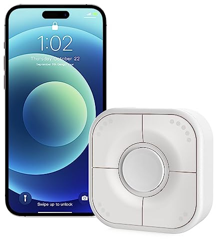 Onvis Thread Button for Apple Home Nur, Smarte Lichtschalter, 5-Tasten Funkschalter für Smart Home-Anwendungen, Dimmer und Fernbedienung, Reaktion Blitzschnell, Erfordert Thread Border Router