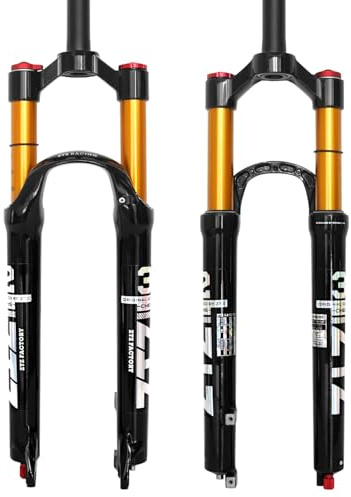 ZTZ MTB Magnesium-Legierung Luftfedergabel, Mountainbike Frontgabel, 25 cm Einbauhöhe (Manual Locking, 29)