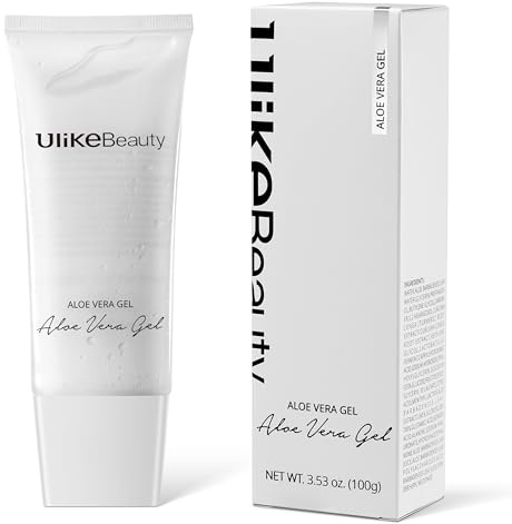 Aloe Vera Gel zur Pflege nach der Haarentfernung und zur Gesichtspflege, für Männer und Frauen geeignet, für Gesicht und Körper verwendbar, 1er-Pack