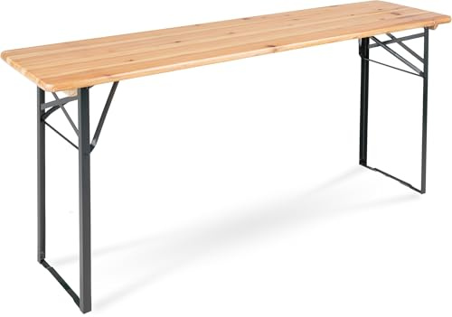 Stagecaptain BBT-180 Hirschgarten Bierzelttisch 177 cm 2X Set - 2 robuste Biertische (177 cm lang) - Lackierte Oberfläche - Zusammenklappbar - Einfach zu verstauen und transportieren