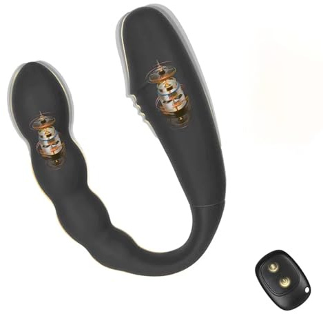 YcsLust Doppeldildo Analplug für Frauen Sex Spielzeug für die Frau Anal Vibrator mit 10 Vibrationsmodi und Fernbedienung Vagina Klitoris G-Punkt Vibration für Frauen Lesben Paar Anal Dildo Sex Toys