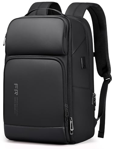 FENRUIEN Laptop Rucksack Erweiterbarer 17 Zoll, 26-35L Business & Reise-Backpack mit USB & Laptopfach, für Herren, Damen, Mädchen, Teenager