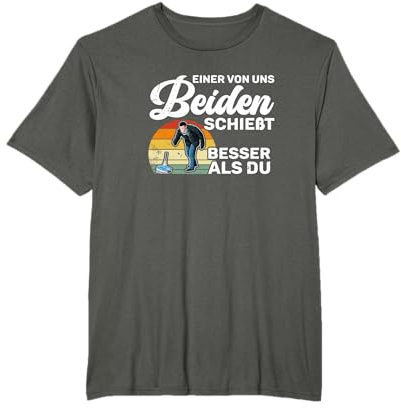Eisstockschießen Stockschütze Stockbahn Stockschießen T-Shirt