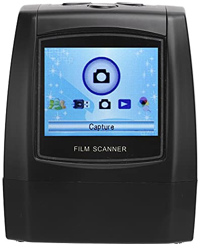 Digital Film & Dia Scanner, Konvertiert 35 Mm, 135, 126, 110, Super 8, Filmnegative und Dias in 14/22 MP JPEG-Bilder, 2,4 LCD-Bildschirm, Easy Load Filmadapter für XP/Vista