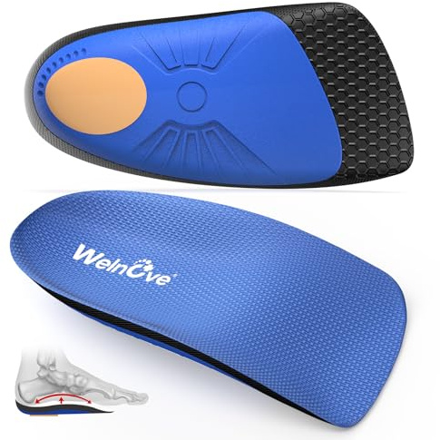 Fersenkissen Einsätze für Fersenschmerzlinderung Welnove Arch Support Fersenkissen für Plantar Fasciitis Relief, Achillessehne, Ferseneinsätze für die meisten Schuhe, Frauen 36,5-40, Männer 37-40,5