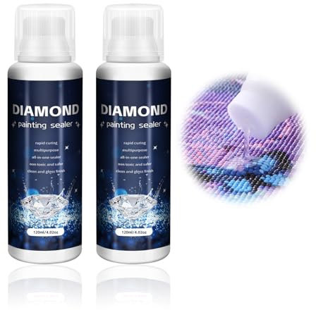 PAYFULLY Diamantfarben-Versiegelung, 240 ml, Diamant-Malerei, Zubehör zum Fixieren und Versiegeln von Diamanten