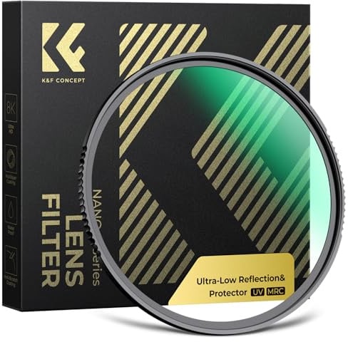 K&F CONCEPT UV Filter 67mm Ultra-niedrige Reflexion & 9H Härte 2-in-1 Schutzfilter (Nano-Xcel)
