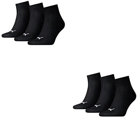 Puma Herren Sportsocken Quarters Sportsocken 6er Pack, Schwarz, 39-42, 2X251015200039