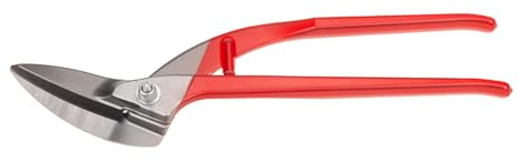 STUBAI MINI BLECHSCHERE 245 mm | Kompakte Durchlaufschere für präzise, gerade Schnitte in Feinblech, Aluminium oder Kupfer | induktiv gehärtet 60–62 HRC | lackierte Griffe | 285 g