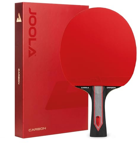 JOOLA Tischtennisschläger RED Carbon Pro/Control/X – Carbon Tischtennisschläger mit Magnetbox