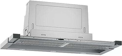 NEFF D49ML54X1 Einbau-Dunstabzugshaube, Flachschirmhaube N 70, 90 cm, Abluft oder Umluft, Edelstahl [Energieklasse B]
