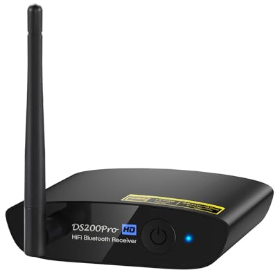 1Mii HiFi Bluetooth 5.3 Empfänger für Stereoanlage, LDAC & aptX HD | 384kHz/32 Bit DAC, Optisch/RCA-Ausgänge, Bis 30 m, Musik vom Handy an Verstärker, AV-Receiver oder Aktivlautsprecher Streamen