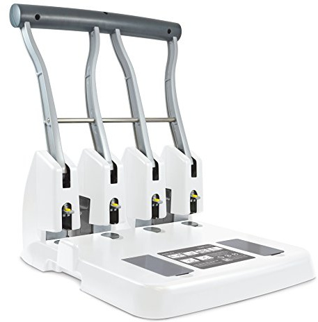 Rapesco 1407 ECO P4400 4-Fach Registraturlocher, 150 Blatt Kapazität | Soft Weiß