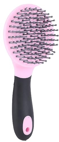 Mähnenbürste aus echtem Pferdehaar, Flexibler Massage-Kamm für Pferde & Hunde, Ergonomischer Griff, Sanfte Pflegebürste für Mähne & Schweif, Professionelle Pferdepflege